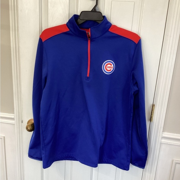 Chicago Cubs Performance 1/2 Zip Pullover Jacket Blue XL, MLB, Baseball Fangear - Picture 1 of 6